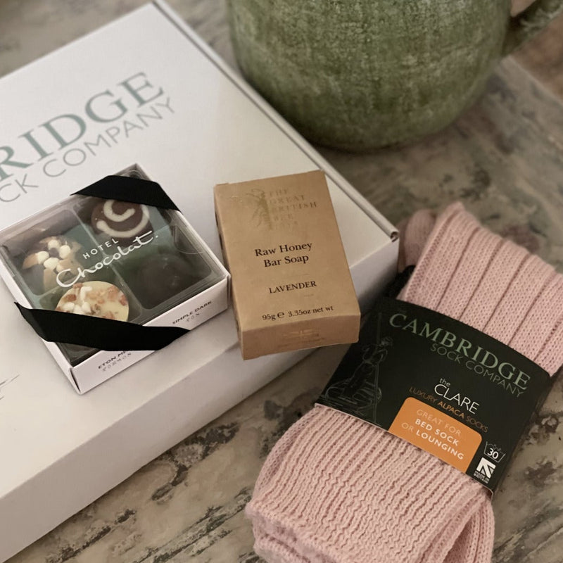 Alpaca Bed Sock Luxury Gift Box - The Clare