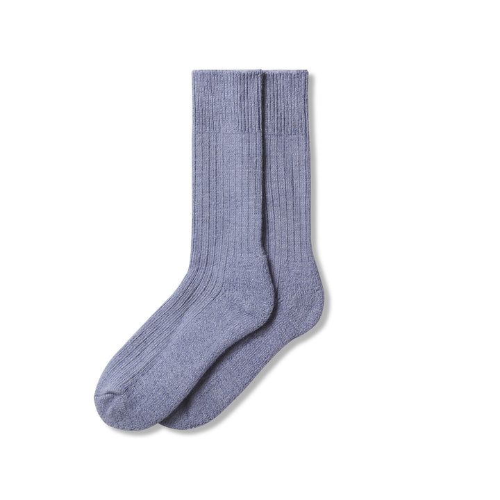 smoke blue high socks